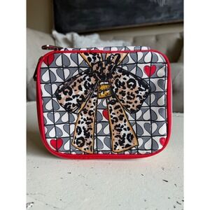 BRIGHTON Love Jewelry Case Multicolor Leopard Bow Cat Women's OS Excellent